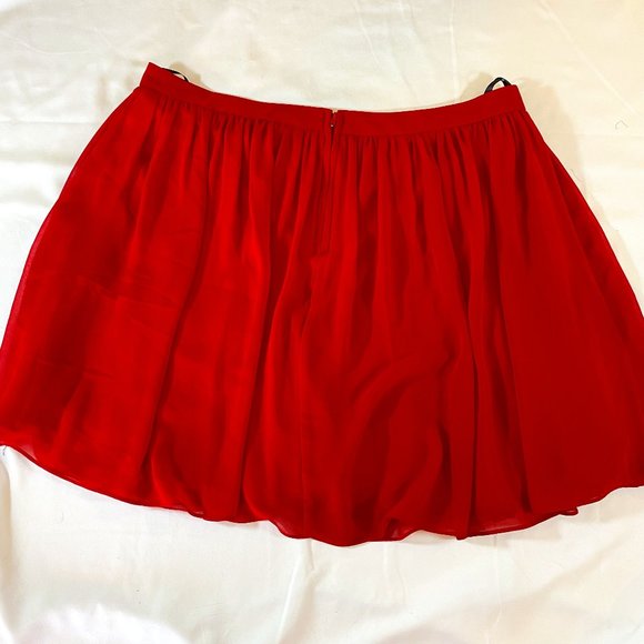 Bright Red B Darlin mini swing skater skirt Size 13-14 - Picture 7 of 7